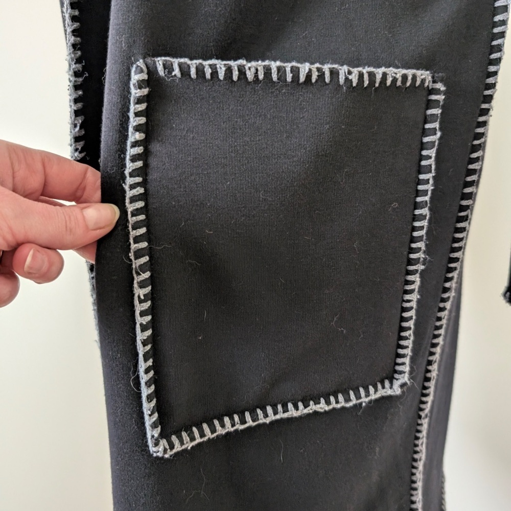 (Free with Purchase) Rain Long Cardigan Contrast Stitching Coatigan Hood - Picture 11 of 11